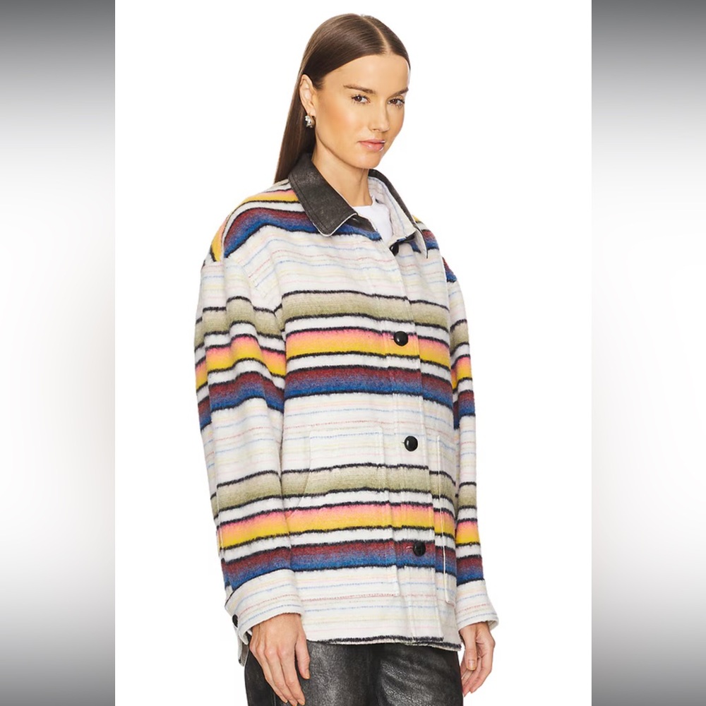 Isabel Marant Etoile Dayvi Overshirt / Jacket in Multicolor Size  XS (34) - Picture 3 of 4